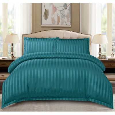 Lenjerie de pat damasc Deluxe gama Horeca – cu elastic – 4 piese | 15052-PR