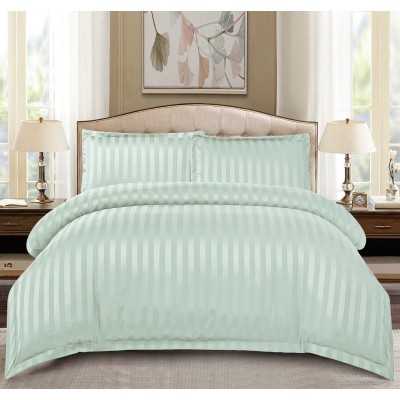 Lenjerie de pat damasc Deluxe gama Horeca – cu elastic – 4 piese | 15053-PR