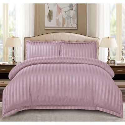 Lenjerie de pat damasc Deluxe gama Horeca – cu elastic – 4 piese | 15054-PR