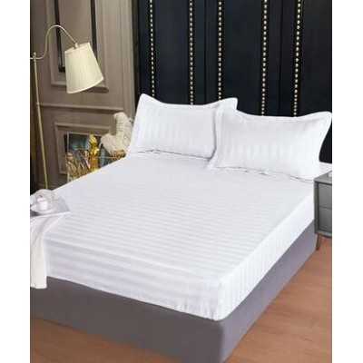 Lenjerie de pat damasc Deluxe gama Horeca – cu elastic – 4 piese | 15060-PR