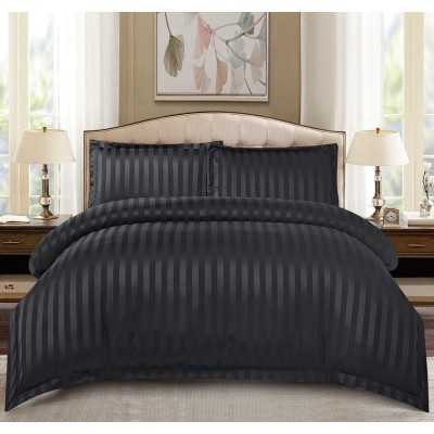 Lenjerie de pat damasc Deluxe gama Horeca – cu elastic – 4 piese | 15065-PR