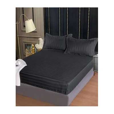 Lenjerie de pat damasc Deluxe gama Horeca – cu elastic – 4 piese | 15065-PR