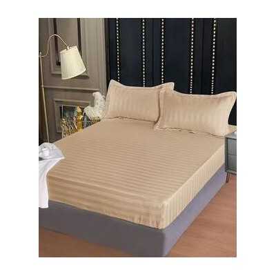 Lenjerie de pat damasc Deluxe gama Horeca – cu elastic – 4 piese | 15066-PR