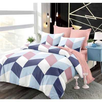 Lenjerie de pat bumbac finet cu elastic – 6 piese | 15427-PR