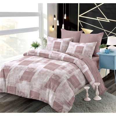 Lenjerie de pat bumbac finet cu elastic – 6 piese | 15483-PR