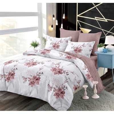 Lenjerie de pat bumbac finet cu elastic – 6 piese | 15486-PR