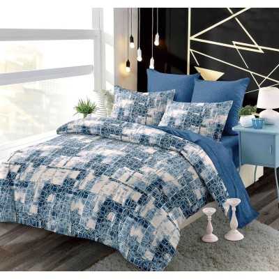 Lenjerie de pat bumbac finet cu elastic – 6 piese | 15488-PR