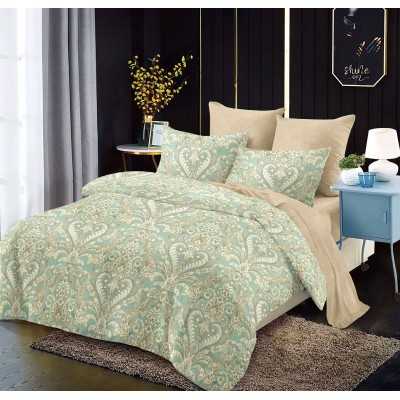 Lenjerie de pat bumbac finet cu elastic – 6 piese | 15496-PR