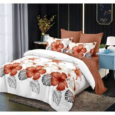 Lenjerie de pat bumbac finet cu elastic – 6 piese | 15504-PR