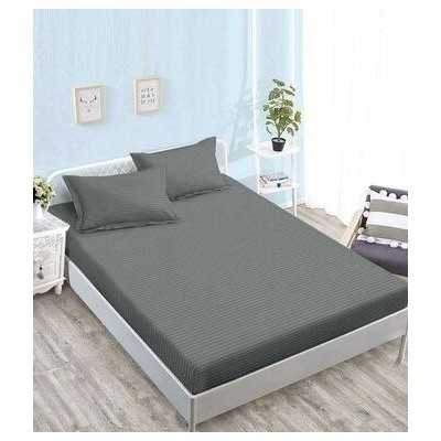 Lenjerie de pat damasc Premium gama Horeca – cu elastic – 4 piese | 15811-SN