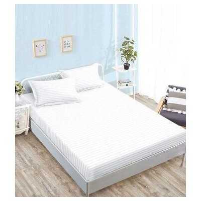 Lenjerie de pat damasc Premium gama Horeca – cu elastic – 4 piese | 15812-SN