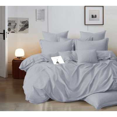 Lenjerie de pat damasc Premium gama Horeca – cu elastic – 4 piese | 15823-SN