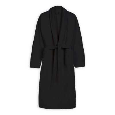 Halat de baie – Negru – Velur 100% Bumbac