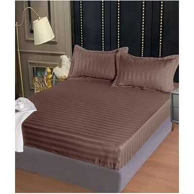 Lenjerie de pat damasc Deluxe gama Horeca – cu elastic – 4 piese | 15910-PR