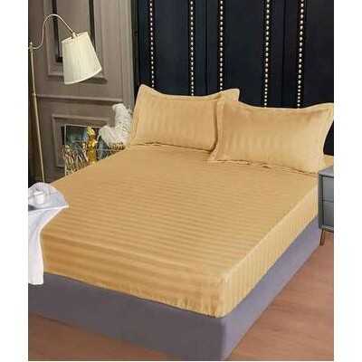 Lenjerie de pat damasc Deluxe gama Horeca – cu elastic – 4 piese | 15911-PR