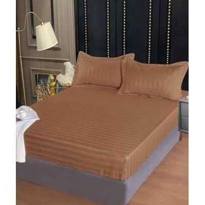 Lenjerie de pat damasc Deluxe gama Horeca – cu elastic – 4 piese | 15912-PR