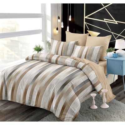 Lenjerie de pat bumbac finet cu elastic – 6 piese | 16098-PR