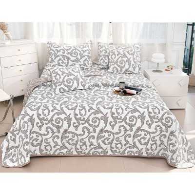 Cuvertura de pat de bumbac cu in – 5 piese | 16140-P