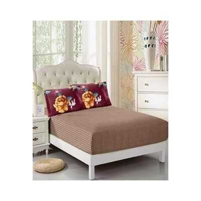 Lenjerie de pat bumbac finet cu elastic – 6 piese | 16211-V