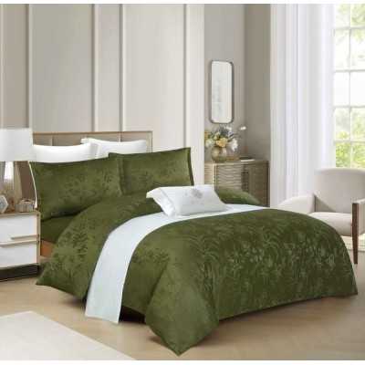 Lenjerie de pat 100% bumbac Jacquard cu elastic – 4 piese | 16351-PR