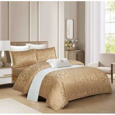 Lenjerie de pat 100% bumbac Jacquard cu elastic – 4 piese | 16352-PR