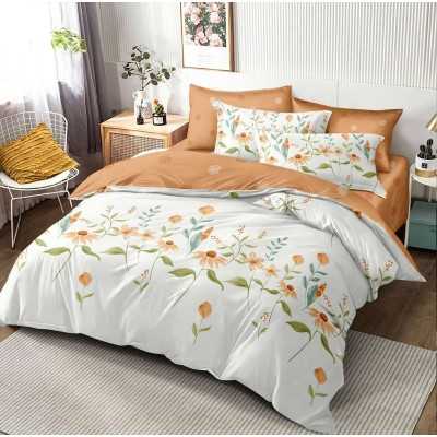 Lenjerie de pat bumbac finet cu elastic – Premium – 6 piese | 16531-VH