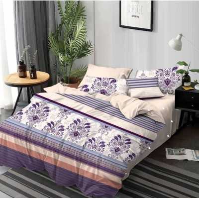 Lenjerie de pat bumbac finet cu elastic – Premium – 6 piese | 16535-VH