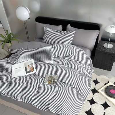 Lenjerie de pat bumbac finet cu elastic – Premium – 6 piese | 16545-VH