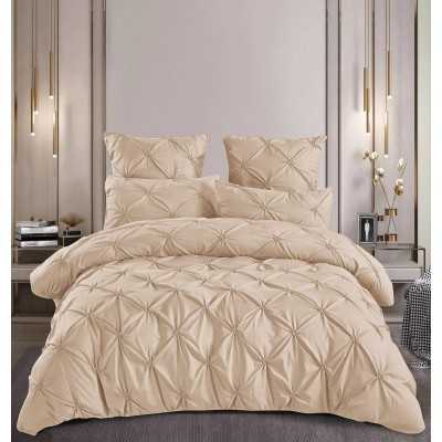 Lenjerie de pat 100% bumbac finet – Deluxe – cu elastic – 6 piese | 16566-PR