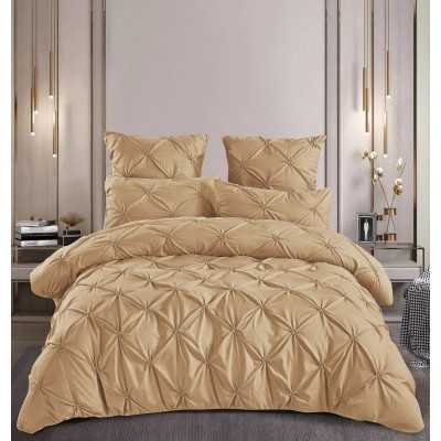 Lenjerie de pat 100% bumbac finet – Deluxe – cu elastic – 6 piese | 16567-PR