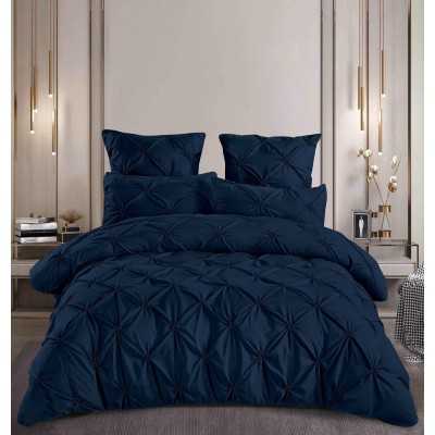 Lenjerie de pat 100% bumbac finet – Deluxe – cu elastic – 6 piese | 16568-PR