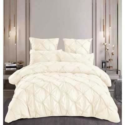 Lenjerie de pat 100% bumbac finet – Deluxe – cu elastic – 6 piese | 16571-PR