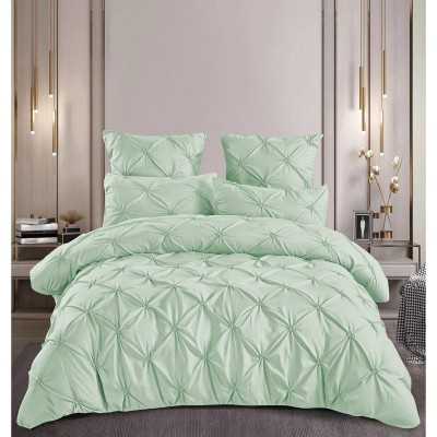 Lenjerie de pat 100% bumbac finet – Deluxe – cu elastic – 6 piese | 16574-PR