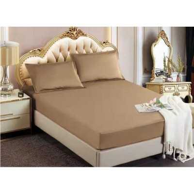 Husa de pat Satin Deluxe – cu elastic – 3 piese | 16590-CH