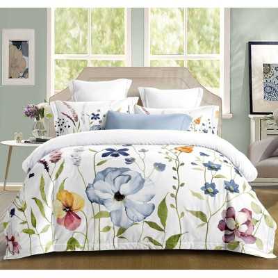 Lenjerie de pat 100% bumbac – cu elastic – 4 piese | 16647-PR