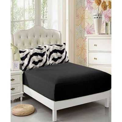 Lenjerie de pat bumbac finet cu elastic – 6 piese | 16657-PR