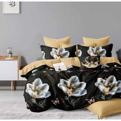 Lenjerie de pat bumbac finet cu elastic – 6 piese | 16672-TL