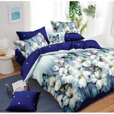 Lenjerie de pat bumbac finet cu elastic – 6 piese | 16682-TL