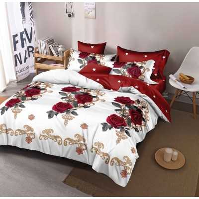 Lenjerie de pat bumbac finet cu elastic – 6 piese | 16684-TL