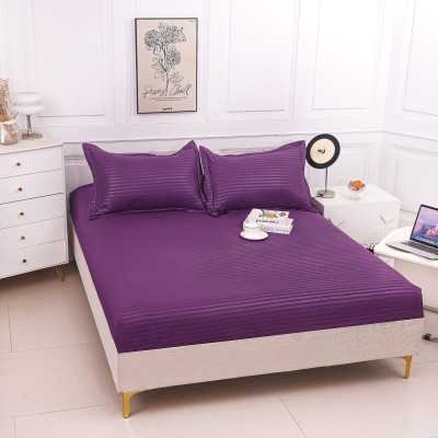 Husa de pat bumbac damasc Hotelier – cu elastic – 3 piese | 16799-P