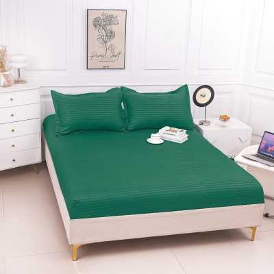 Husa de pat bumbac damasc Hotelier – cu elastic – 3 piese | 16806-P