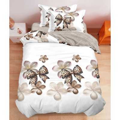 Lenjerie de pat finet 1 persoana – cu elastic – 4 piese | 16864-V