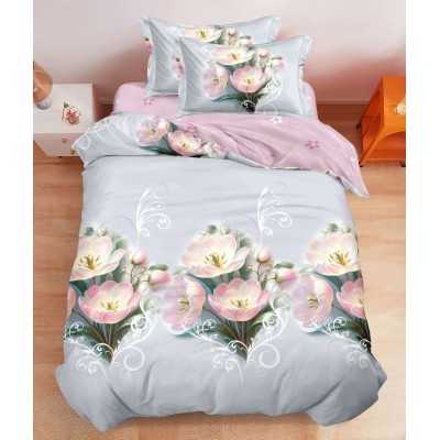 Lenjerie de pat finet 1 persoana – cu elastic – 4 piese | 16870-V