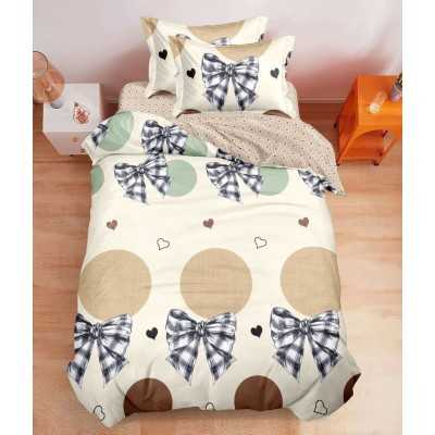 Lenjerie de pat finet 1 persoana – cu elastic – 4 piese | 16874-V