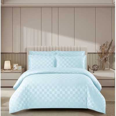 Lenjerie de pat damasc Luxury hotelier – cu elastic – 4 piese | 16941-PR