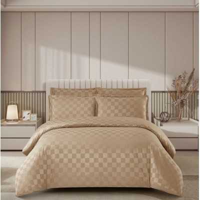 Lenjerie de pat damasc Luxury hotelier – cu elastic – 4 piese | 16943-PR