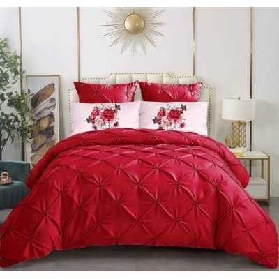 Lenjerie de pat finet premium cu elastic ( fetele de perna corespund cu imaginea ) – 6 piese | 17017-PR