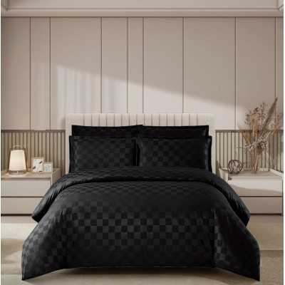 Lenjerie de pat damasc Luxury hotelier – cu elastic – 4 piese | 17019-PR