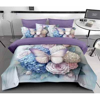 Lenjerie de pat bumbac finet – 6 piese cu elastic | 57884-SE