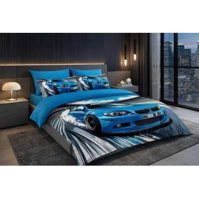 Lenjerie de pat bumbac finet – 6 piese cu elastic | 58884-SE